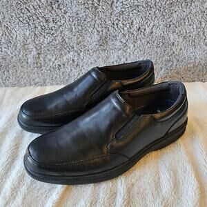 NEW Nunn Bush Men Moc Toe Comfort Gel Memory Foam Slip On Shoes Size 11.5M Black